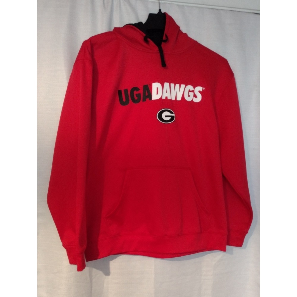 Georgia Bulldogs UGA Me Red Hoodie Rivalry Threads Dawgs Pullover Sweatshirt-L